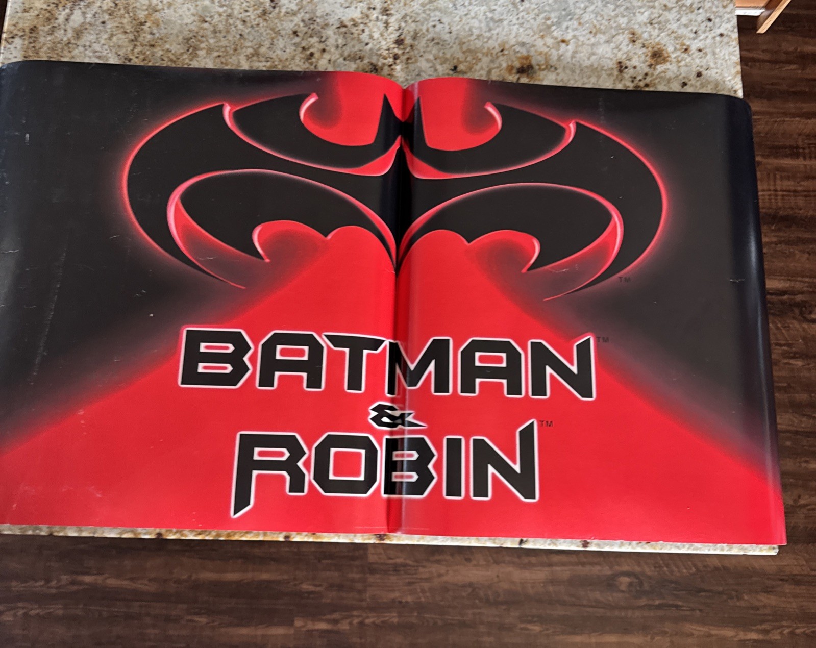 Vintage 1997 Batman & Robin Movie Promo Double Sided Cardstock Poster 21”x46” Vintage 1997 Batman & Robin Movie Promo Double Sided Cardstock Poster 21”x46”