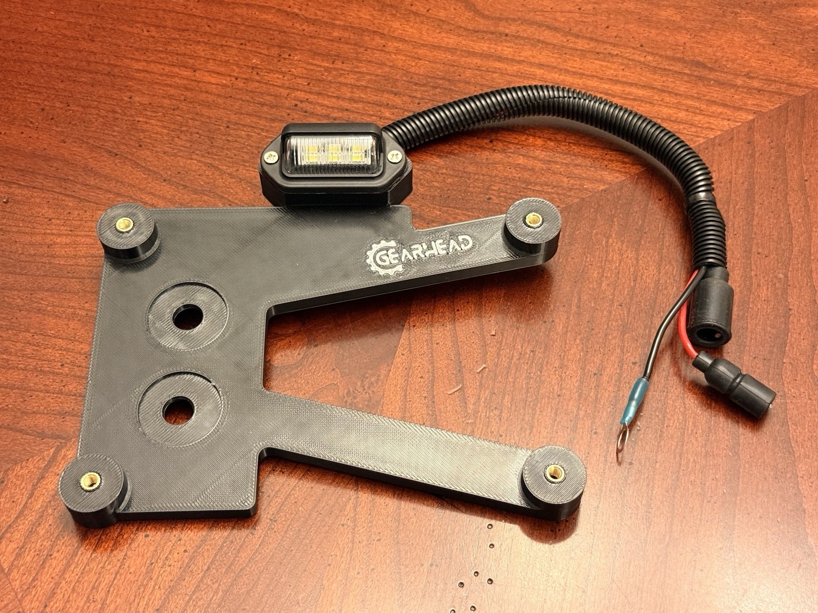HMMWV License Plate Bracket With 24V Light- Plug And Play Harness HMMWV License Plate Bracket With 24V Light- Plug And Play Harness