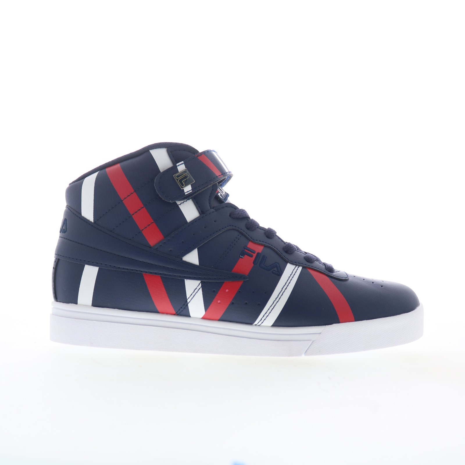 Fila Vulc 13 Stripe T 1FM01748-422 Mens Blue Lifestyle Sneakers Shoes Fila Vulc 13 Stripe T 1FM01748-422 Mens Blue Lifestyle Sneakers Shoes