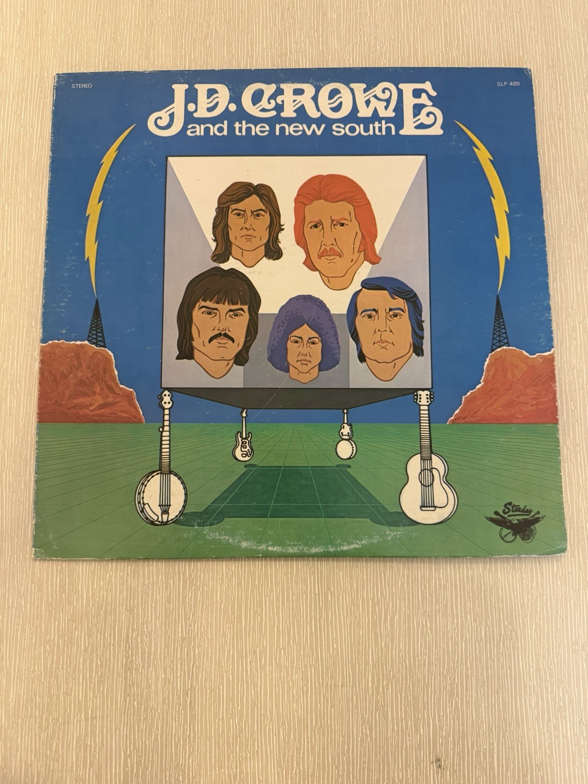 J.D. Crowe & The New South SLP-489 1977 Starday Gusto Blue Label LP VG/VG+