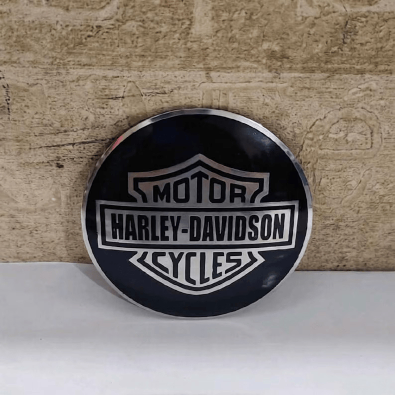 Classic Harley Style Motorcycle Emblem Badge 3.15\