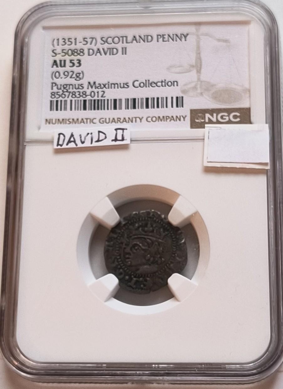 SCOTLAND DAVID II Penny (1351-1357)