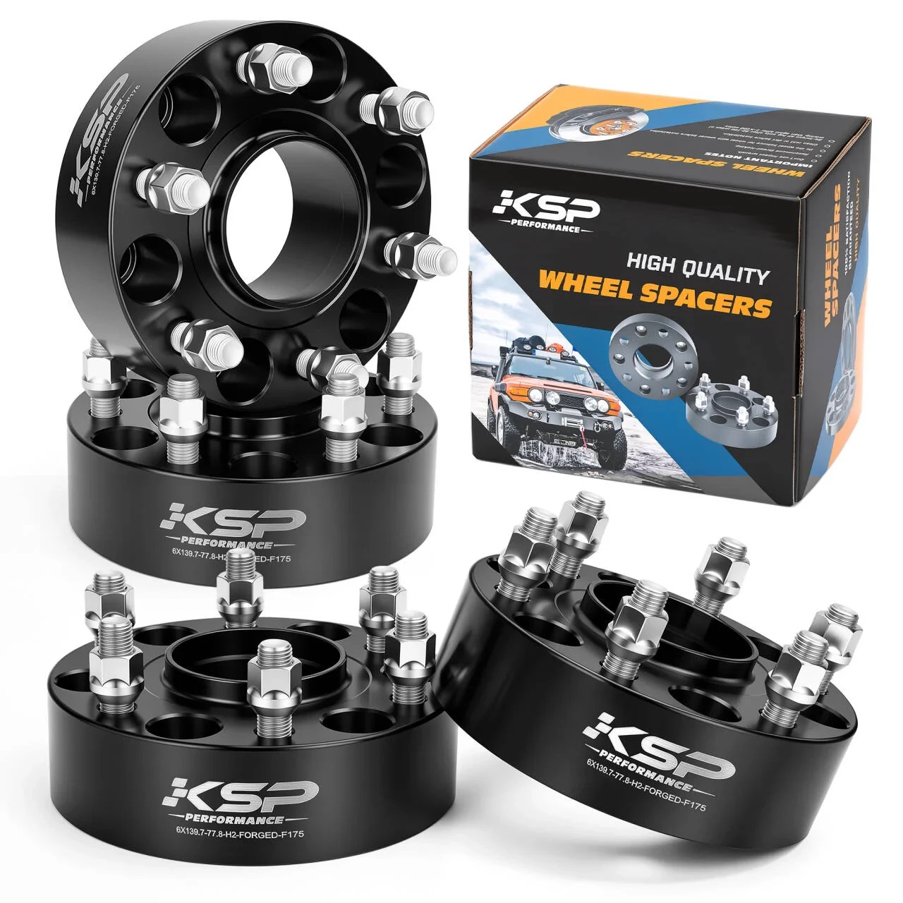 KSP 4PCS M14×1.5 2\'\' 6×5.5\'\' Hubcentric Wheel Spacers For 2019-2026 Ram 1500 KSP 4PCS M14×1.5 2\'\' 6×5.5\'\' Hubcentric Wheel Spacers For 2019-2026 Ram 1500
