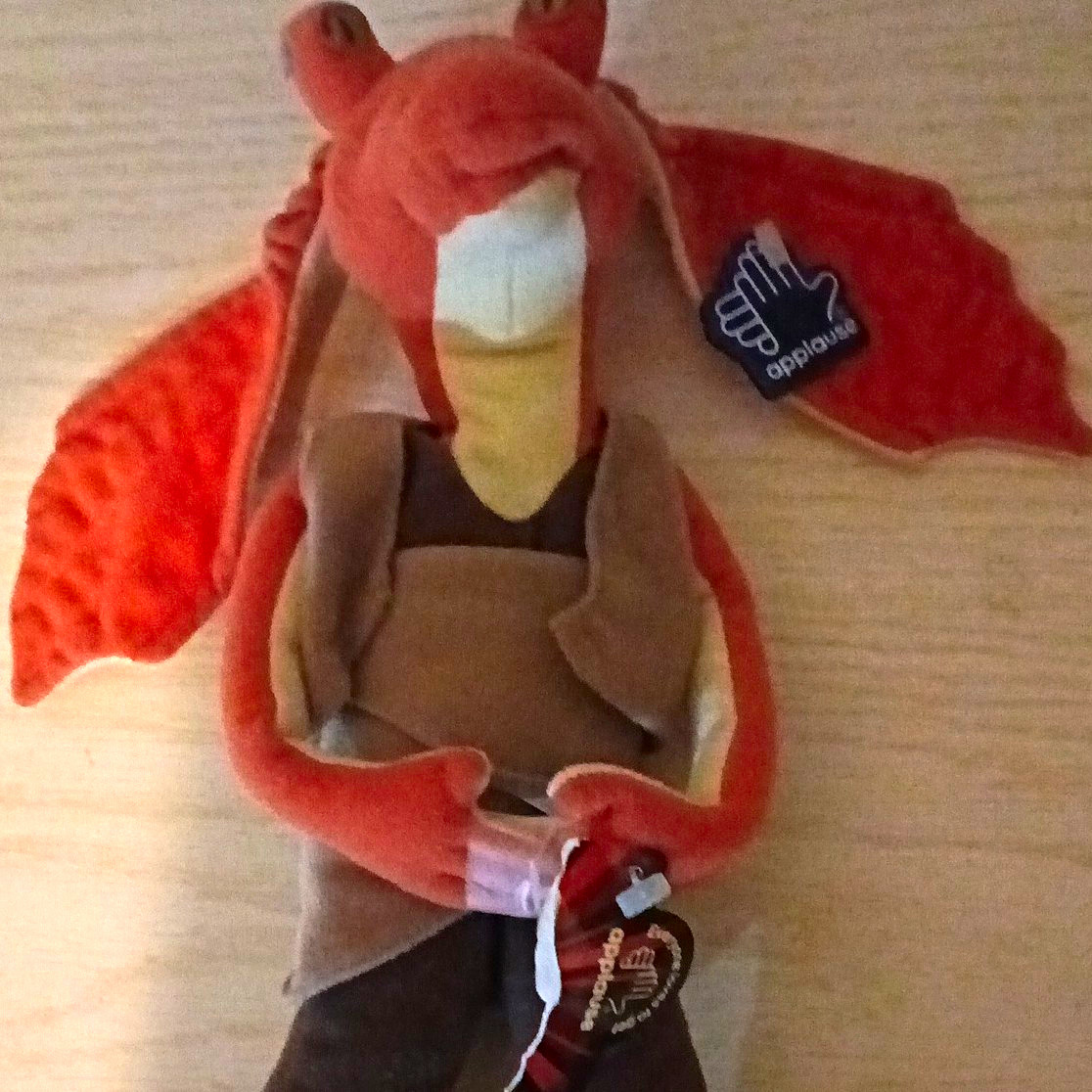 Applause Star Wars Jar Jar Binks Stuffed Animal Beanbag Plush Small 1999 63034 Applause Star Wars Jar Jar Binks Stuffed Animal Beanbag Plush Small 1999 63034