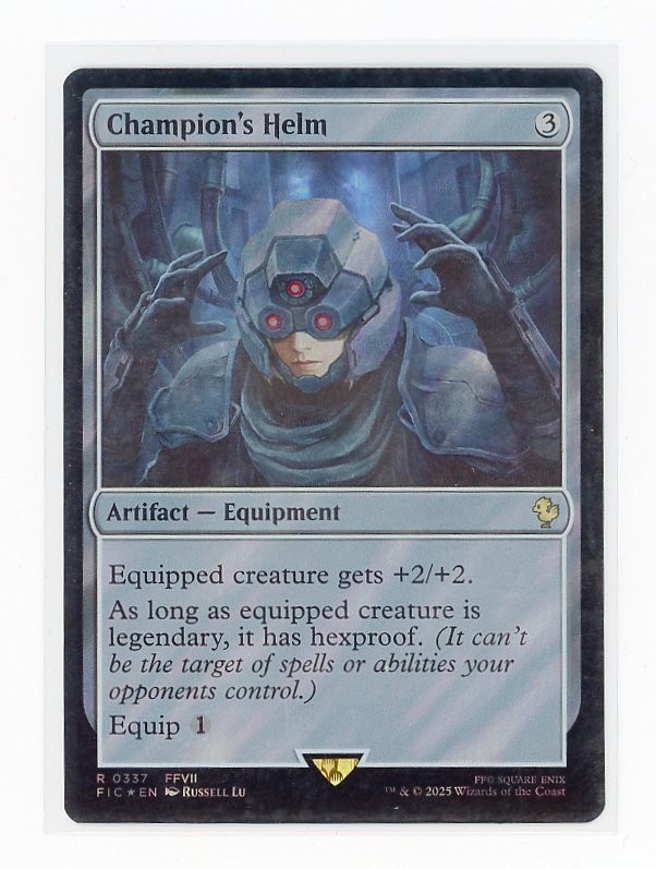 Champion's Helm (Surge Foil) Commander: Final Fantasy Foil Champion's Helm (Surge Foil) Commander: Final Fantasy Foil