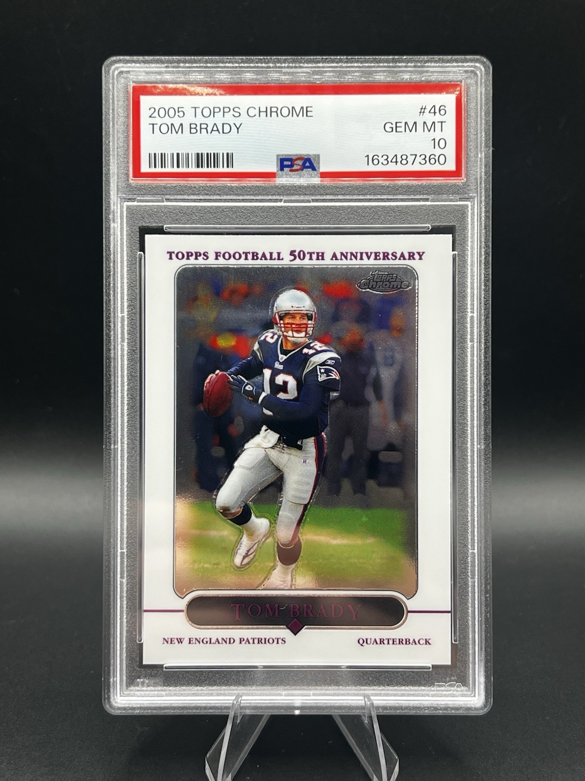 2005 Topps Chrome - Tom Brady PSA 10 Gem MT #46 Patriots 2005 Topps Chrome - Tom Brady PSA 10 Gem MT #46 Patriots