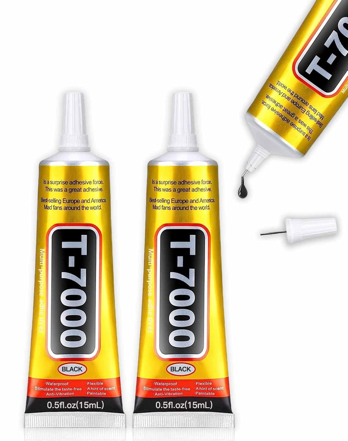 Upgrade T-7000 Black Adhesive Glue - 2PCS 15ml | High-Performance 15ML Upgrade T-7000 Black Adhesive Glue - 2PCS 15ml | High-Performance 15ML