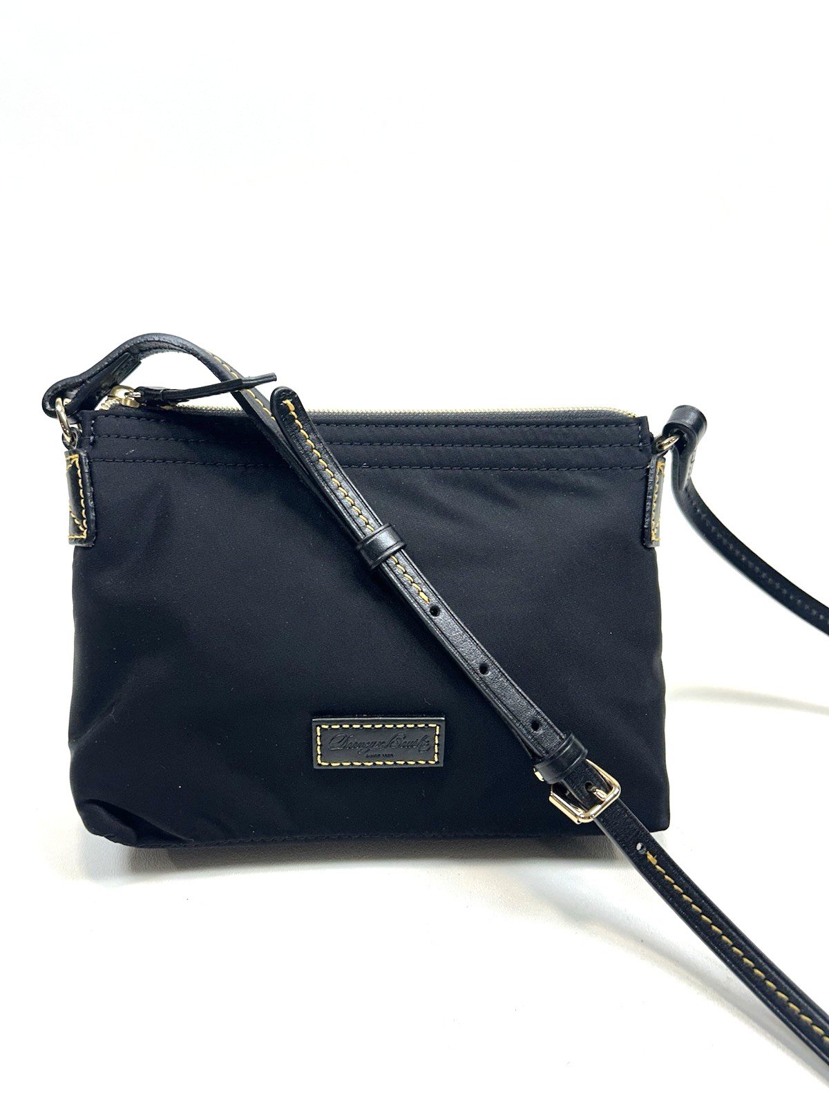 Brand New DOONEY & BOURKE Black Nylon Bag w/Leather Crossbody Strap