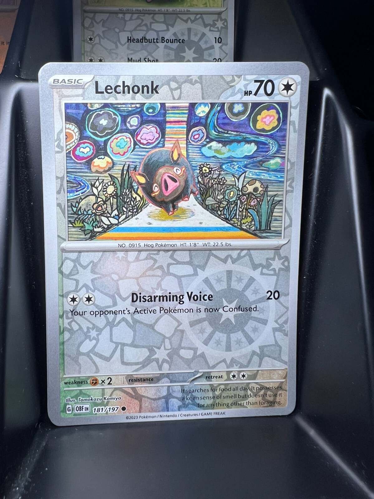 Lechonk 181/197 Sv03: Obsidian Flames Reverse Holo