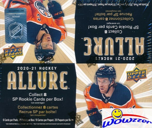 2020/21 Upper Deck ALLURE Hockey MASSIVE 20ct Factory Sealed Retail Box-120 Card