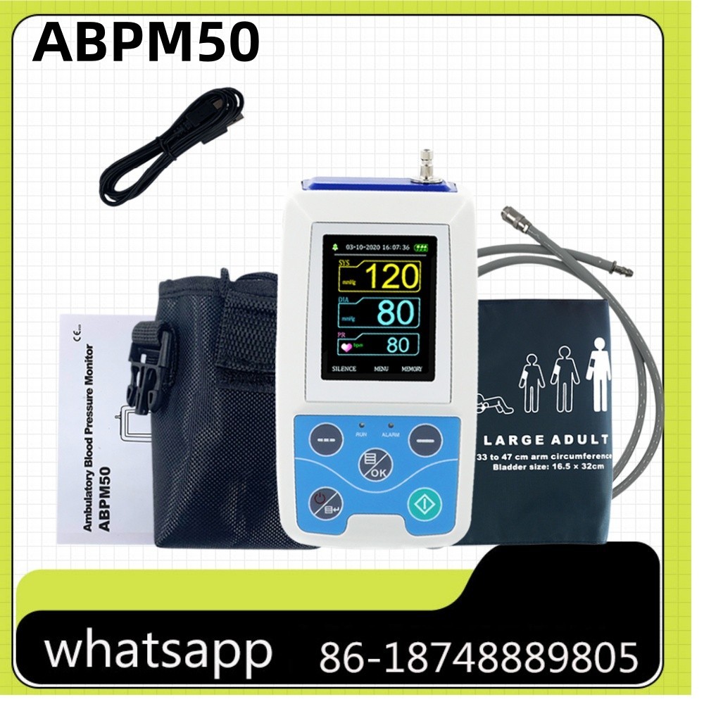 24 h  Ambulatory Blood Pressure Monitor ABPM50 Holter BP,PC software,adult