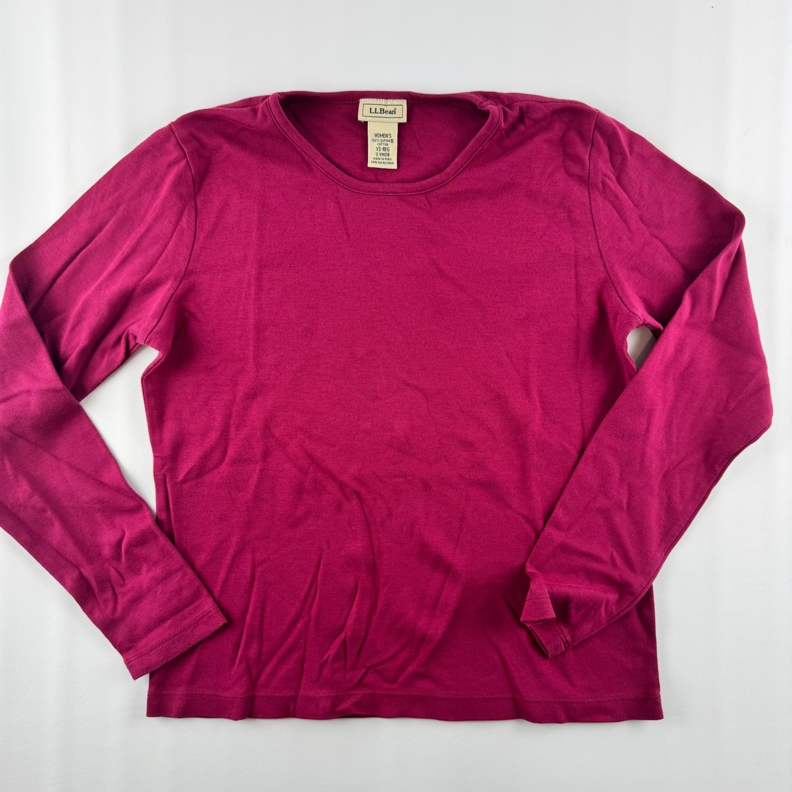 L. L. Bean - Women’s Burgundy Long Sleeve - XS Regular - Supima Cotton L. L. Bean - Women’s Burgundy Long Sleeve - XS Regular - Supima Cotton