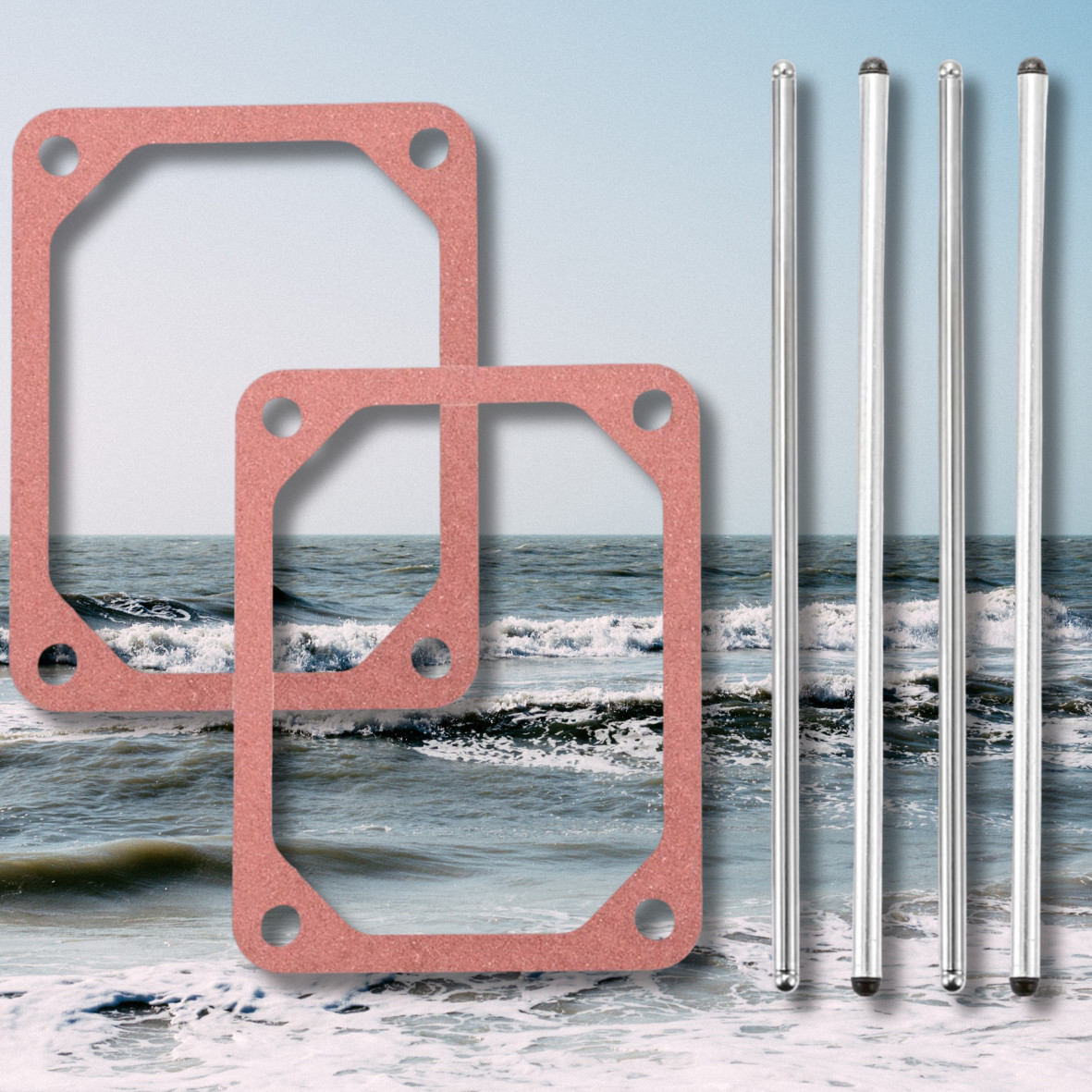 IMPROVED INTAKE & EXHAUST PUSH RODS FITS BRIGGS INTEK V TWIN ENGINES IMPROVED INTAKE & EXHAUST PUSH RODS FITS BRIGGS INTEK V TWIN ENGINES