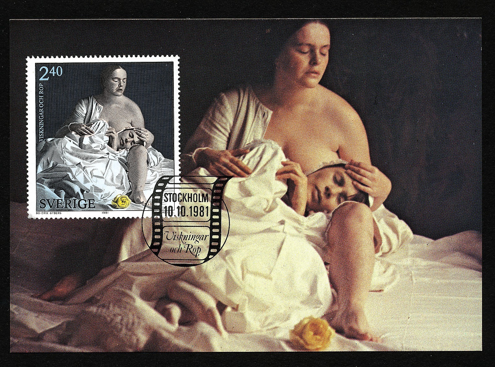 Sweden 1981 Maximum maxi card no 1 Swedish film history. Engraver Slania. MNH Sweden 1981 Maximum maxi card no 1 Swedish film history. Engraver Slania. MNH
