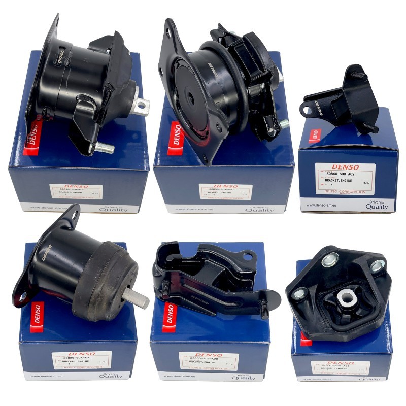 New DENSO 6x Engine Mount Kit For 2003-2007 Honda Accord V6 3.0L Auto Trans