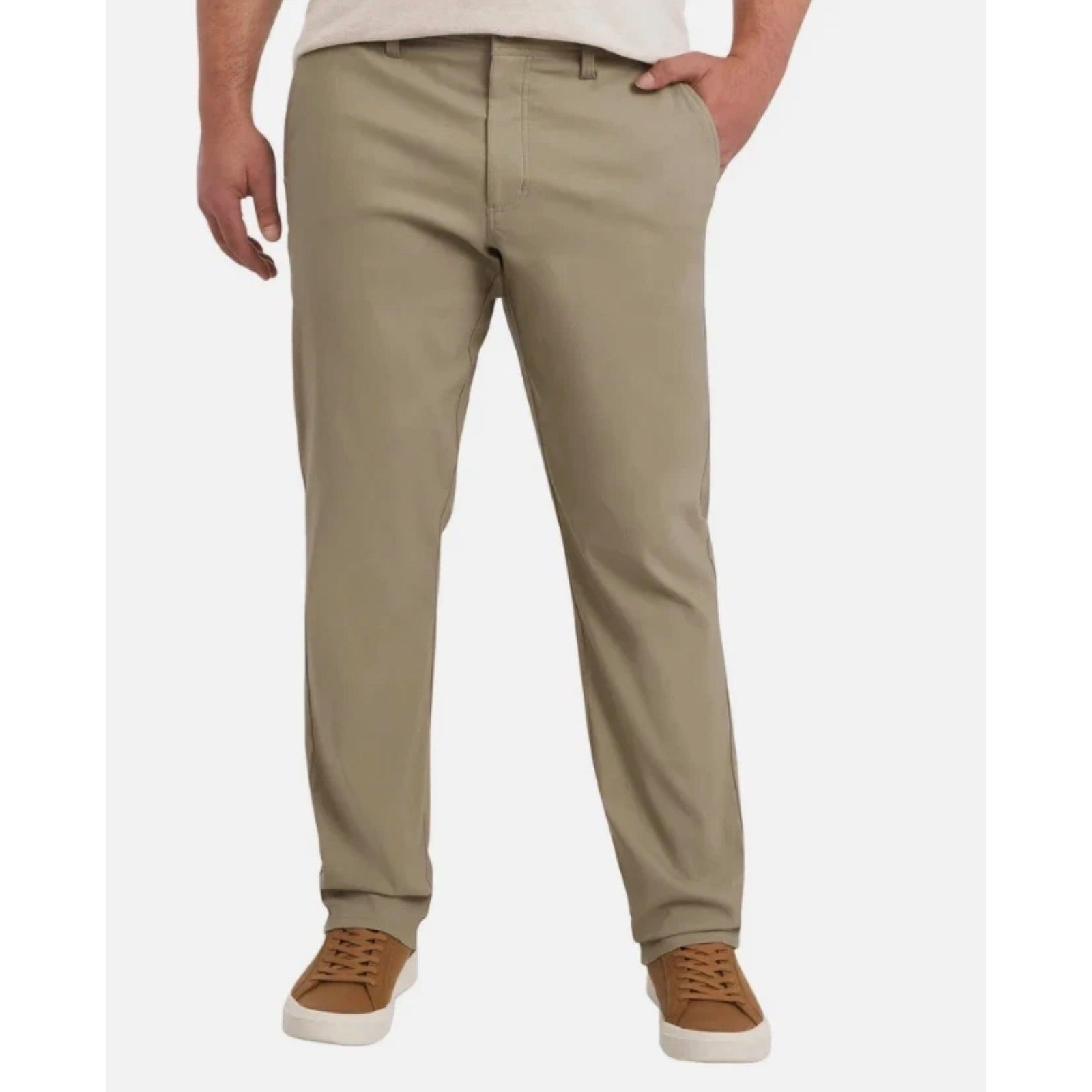 NWT Weatherproof Vintage Mens Tech Pant Tan 40x32 Straight Fit Water Resistant
