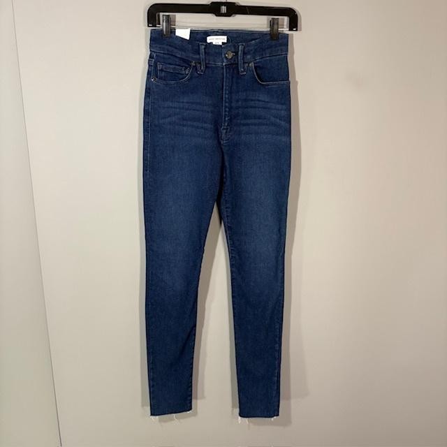 Good American Jeans Womens 6-12 Blue Dark Wash High Rise Skinny Always Fits