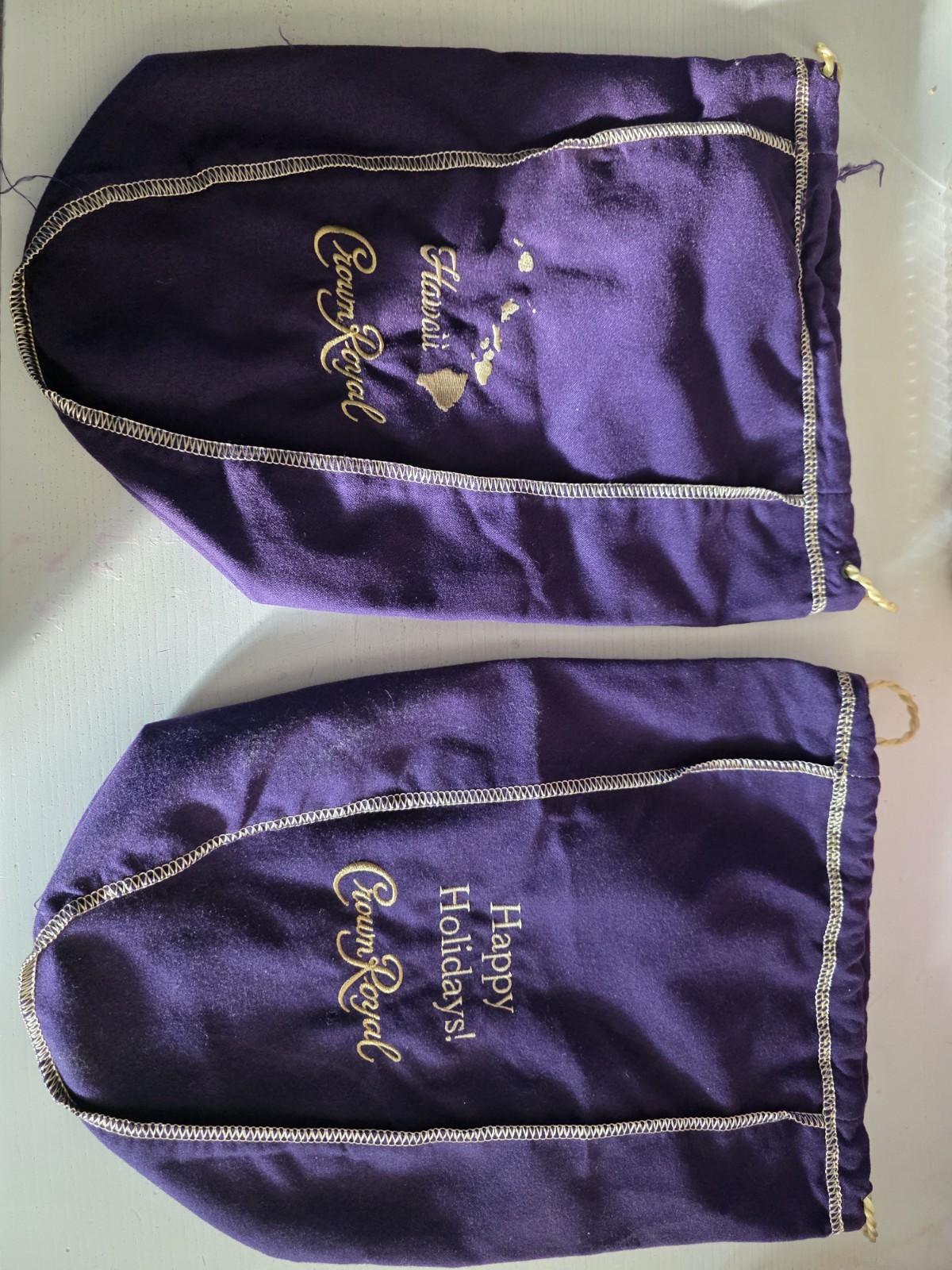 CROWN ROYAL BAG HAPPY HOLIDAY AND HAWAII CROWN ROYAL BAG HAPPY HOLIDAY AND HAWAII