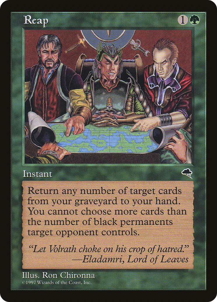 Reap X (4)-EX/NM-Tempest-U-MTG-4RCards