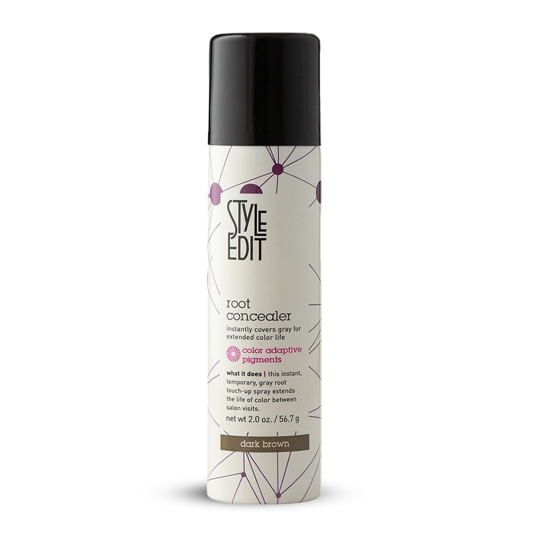 Root Touch Up Spray for Dark Brown Hair - Instant Coverage, 2 oz Hair Color Root Touch Up Spray for Dark Brown Hair - Instant Coverage, 2 oz Hair Color