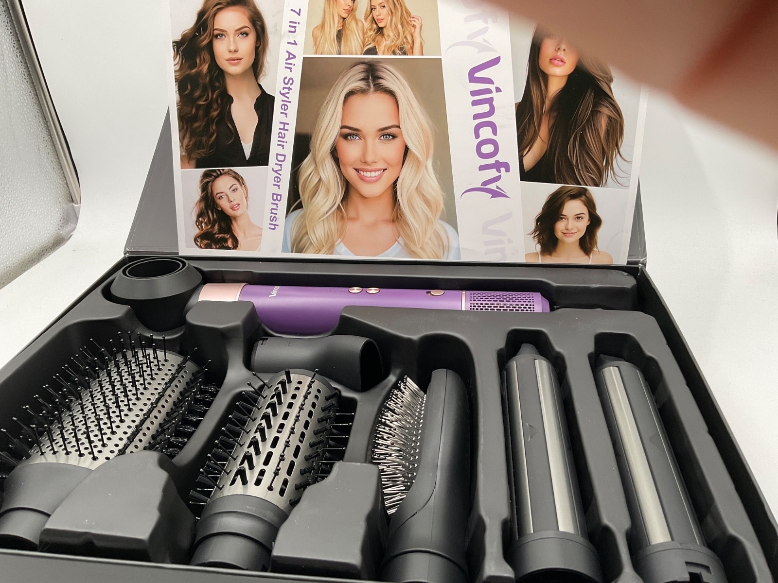 VINCOFY 7-IN-1 HAIR DRYER BRUSH MODEL #HB-801I BRAND NEW VINCOFY 7-IN-1 HAIR DRYER BRUSH MODEL #HB-801I BRAND NEW