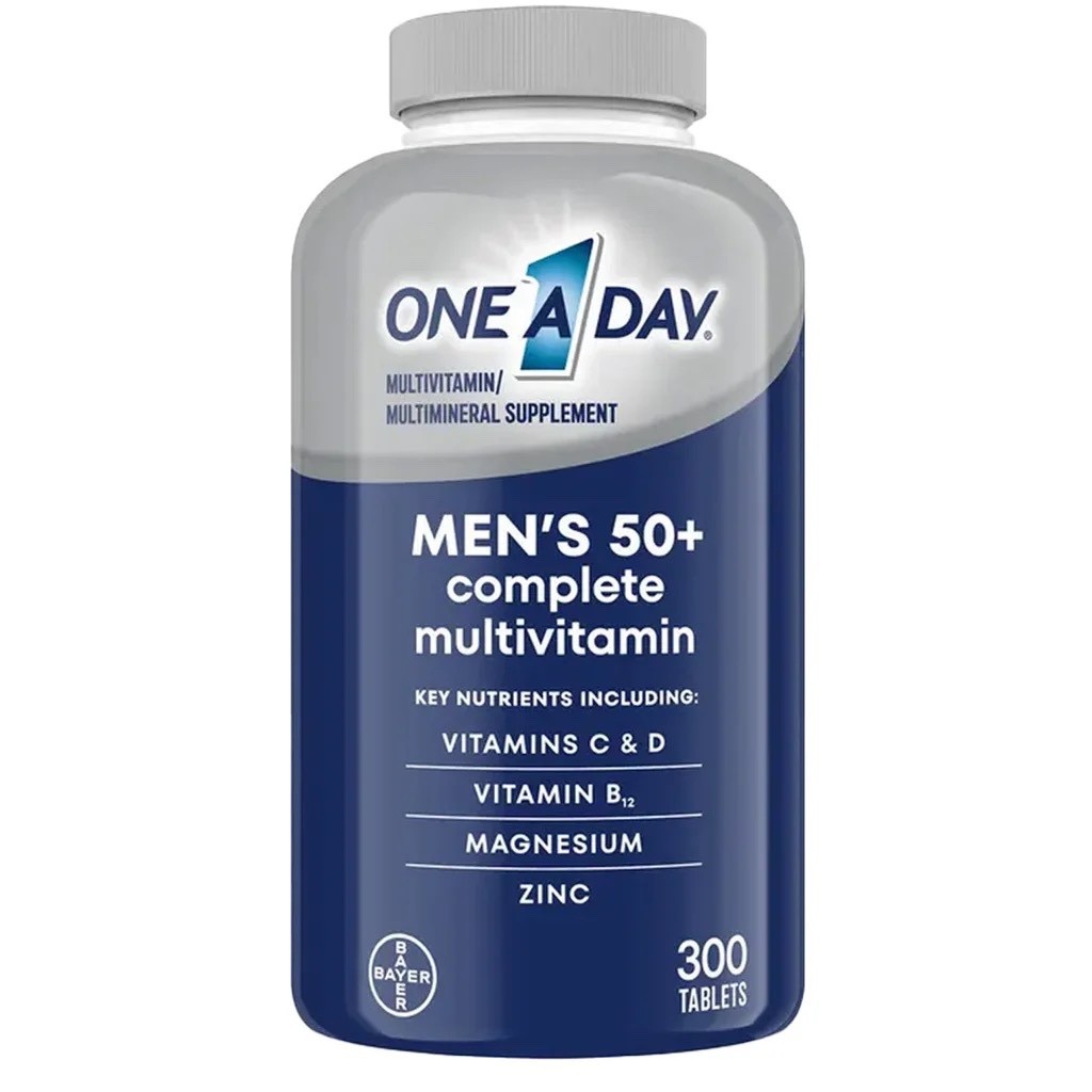 One A Day Men's 50+ Multivitamin 300 Tablets Adult Men Fifty Brand New Sealed