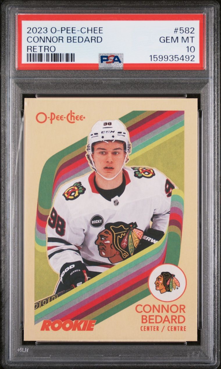 2023 O-Pee-Chee - Retro Connor Bedard #582 (RC) Rookie - PSA 10 GEM MT
