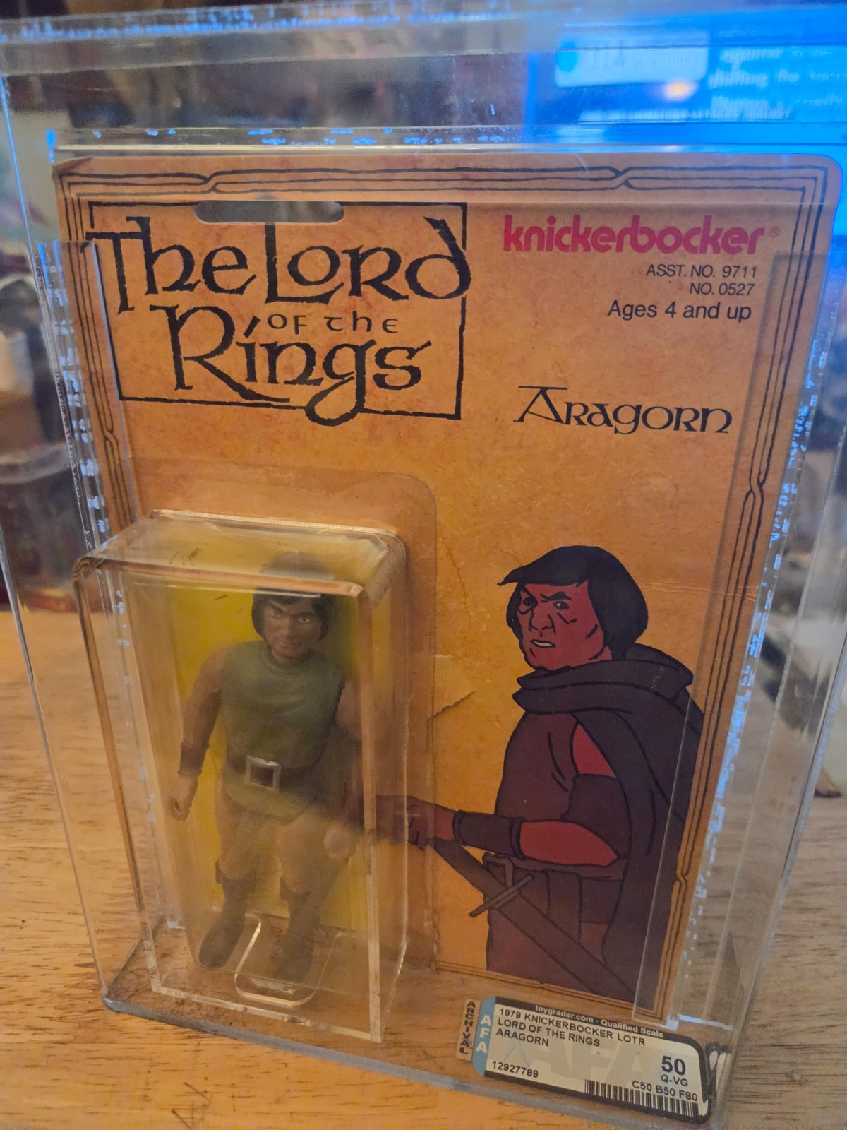 Vintage 1979 Knickerbocker LORD OF THE RINGS ARAGORN FIGURE MOC Graded Vintage 1979 Knickerbocker LORD OF THE RINGS ARAGORN FIGURE MOC Graded