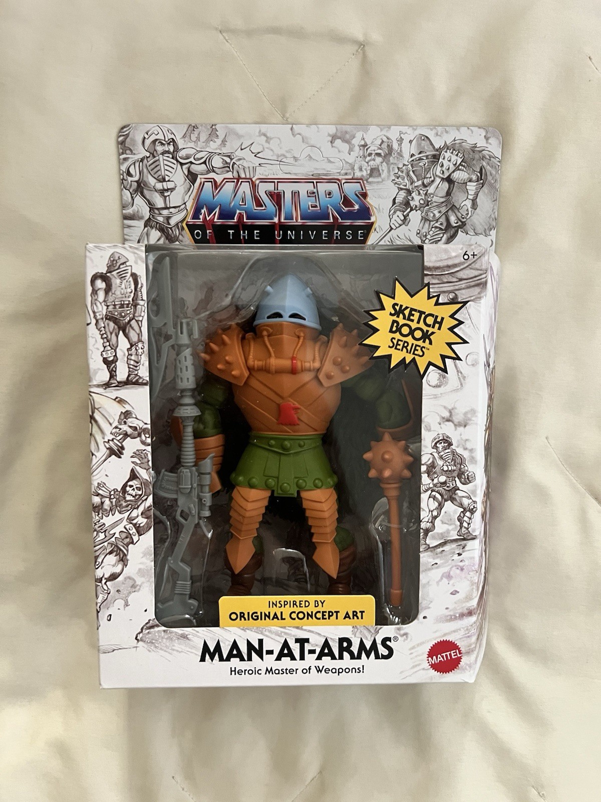 Masters of the Universe MOTU Sketchbook Series Man-At-Arms action figure Masters of the Universe MOTU Sketchbook Series Man-At-Arms action figure
