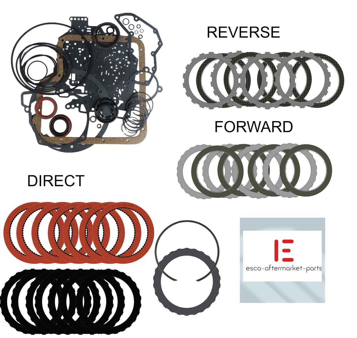 Alto C6 Trans  Rebuild Kit with High Capacity Red Eagle Direct Clutch Pack ***