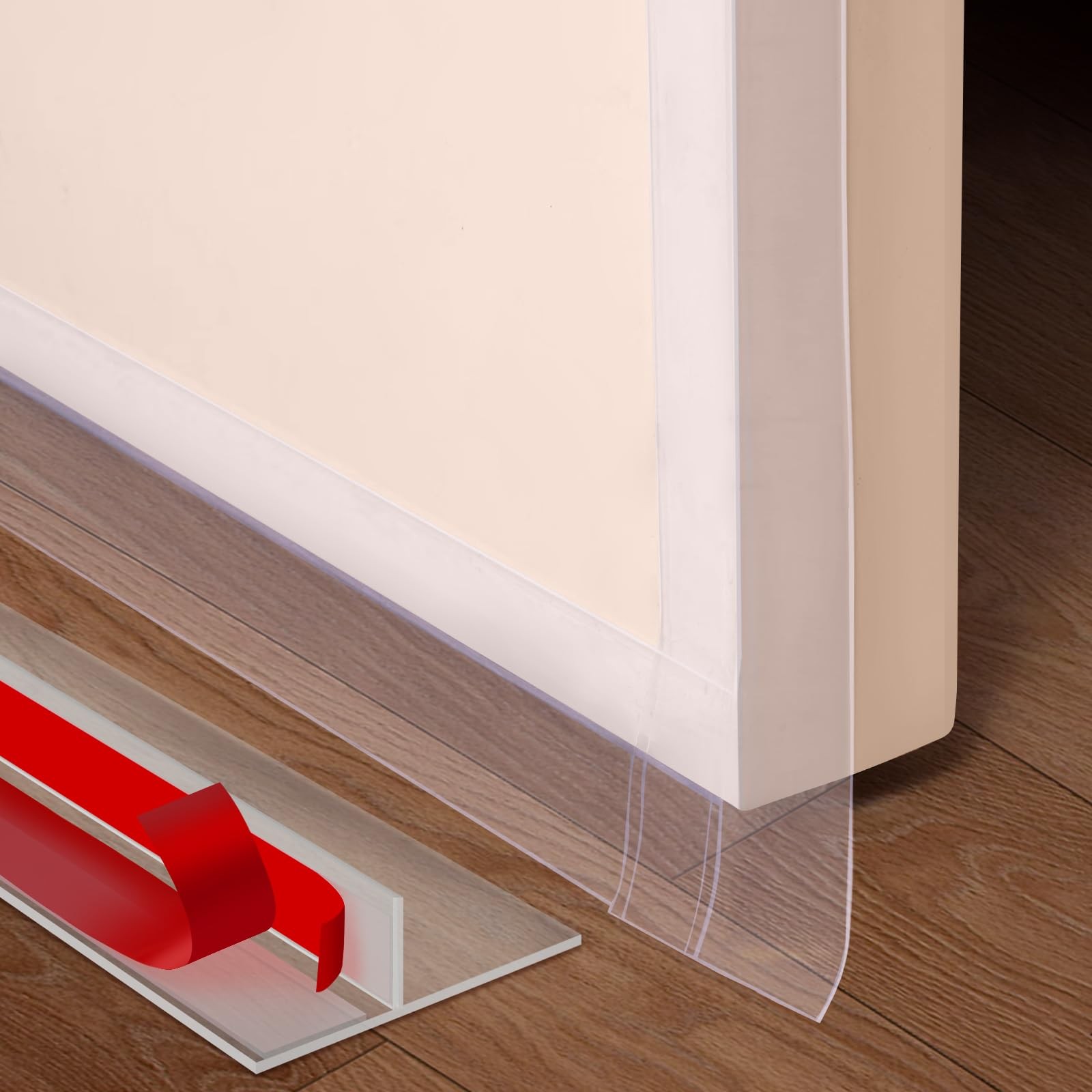 20Ft T-Shaped Silicone Weather Stripping Seal, Door Seal Tape for Doors and W...