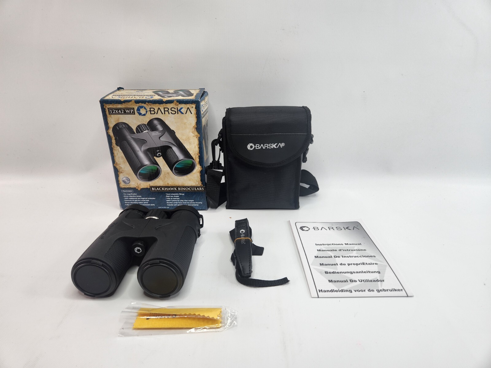 Brand New BARSKA AB11840 Blackhawk 12x42 Waterproof Binoculars Brand New BARSKA AB11840 Blackhawk 12x42 Waterproof Binoculars