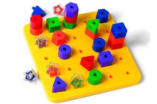 Giant PEGBOARD with Stacking Shapes & Activity Cards| Kid-Powered Learning |... Giant PEGBOARD with Stacking Shapes & Activity Cards| Kid-Powered Learning |...