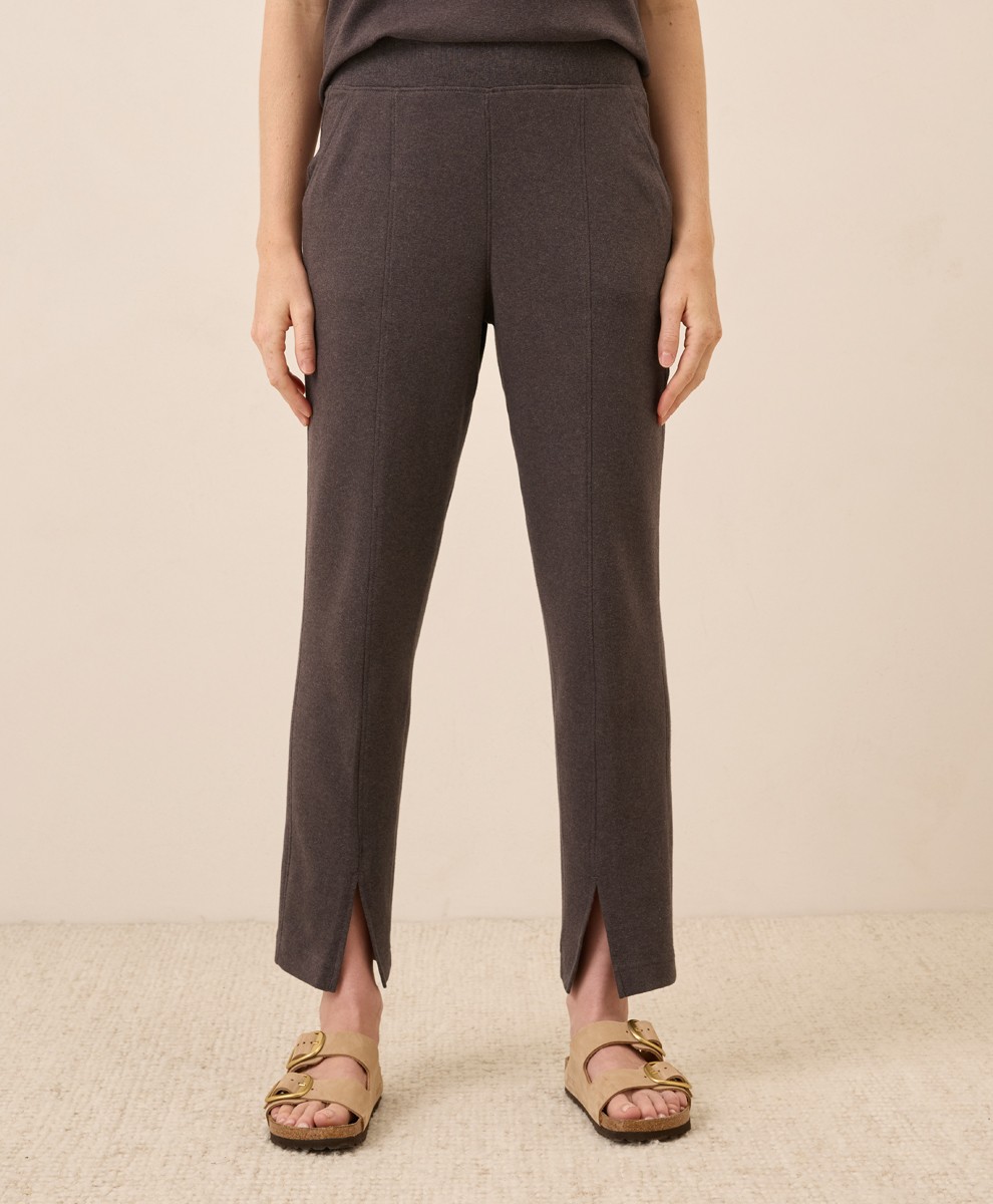 Pact Women\'s Airplane Tapered Leg Pant X-Large Chocolate Heather Comfort Pants