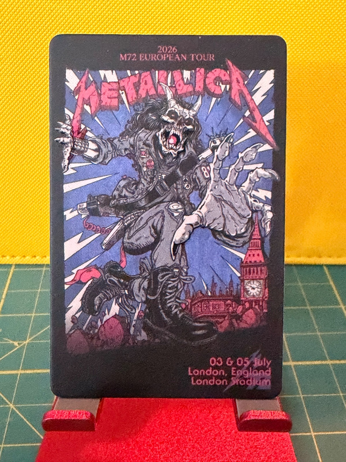 Metallica FANCARD M72 European 07.03.2026 London, England London Stadium POP Metallica FANCARD M72 European 07.03.2026 London, England London Stadium POP