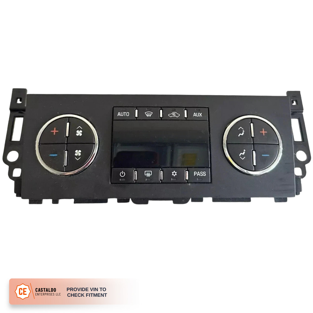 2007-2011 Chevy Tahoe GMC Yukon AC A/C Heater Temperature Climate Control OEM 2007-2011 Chevy Tahoe GMC Yukon AC A/C Heater Temperature Climate Control OEM