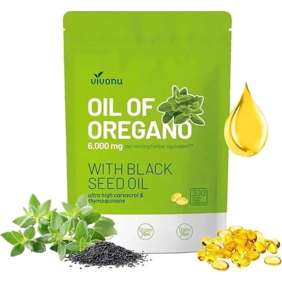 VivoNu Oil of Oregano 6000mg with Black Seed – Immune Support VivoNu Oil of Oregano 6000mg with Black Seed – Immune Support