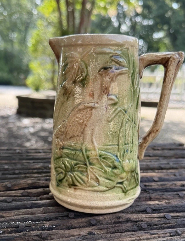 majolica Bird pitcher, 6” majolica Bird pitcher, 6”