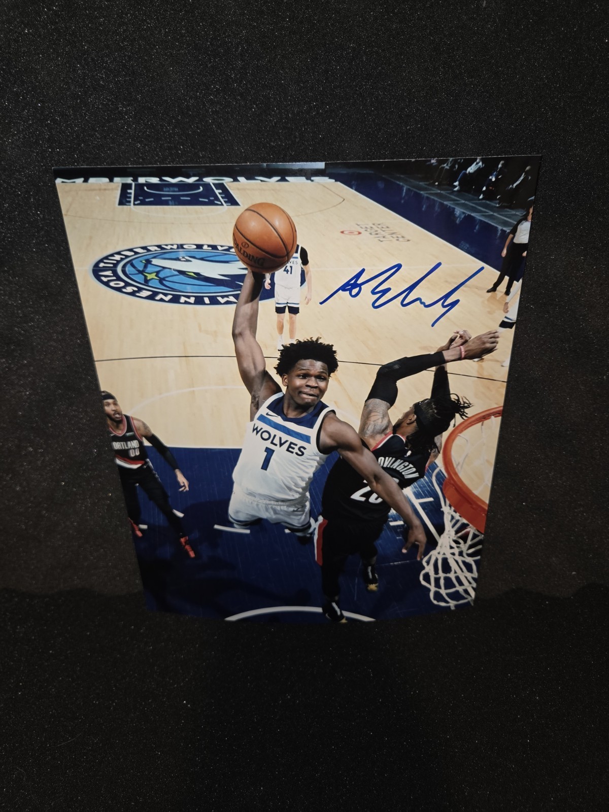 Anthony Edwards Autographed Signed 8x10 Photo COA Minnesota Timberwolves Anthony Edwards Autographed Signed 8x10 Photo COA Minnesota Timberwolves