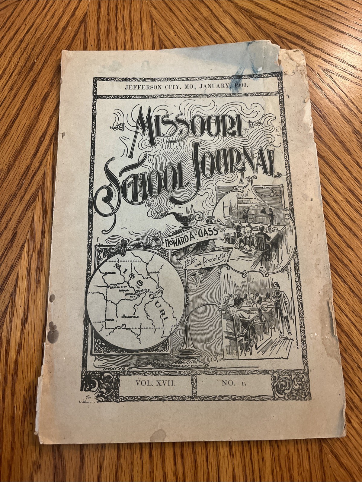 Antique Missouri School Journal Jefferson City MO 1900 January Magazine Booklet Antique Missouri School Journal Jefferson City MO 1900 January Magazine Booklet