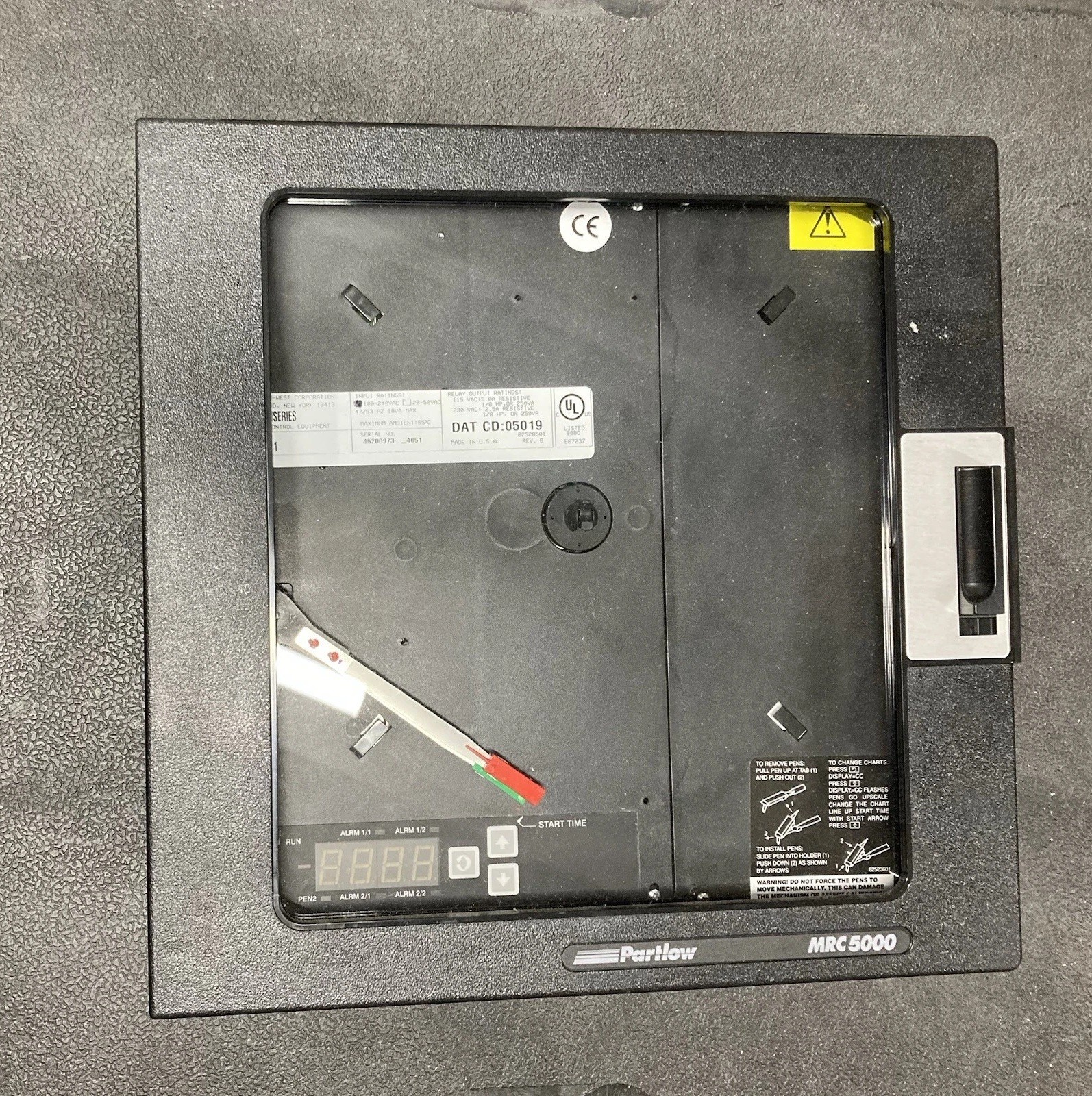 Partlow Process Control Equipment MRC 5000 Series Controller Model 51100011 Partlow Process Control Equipment MRC 5000 Series Controller Model 51100011