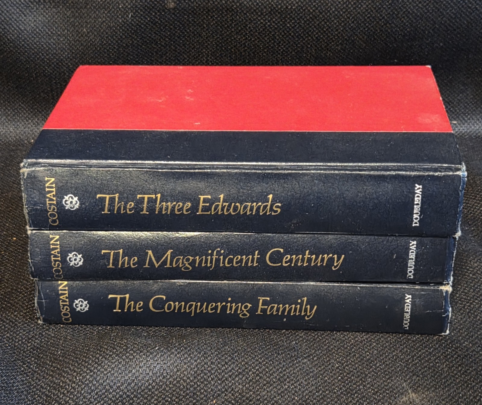 Vintage Thomas Costain History of Plantagenets Hardcover 3 Book Lot Doubleday...