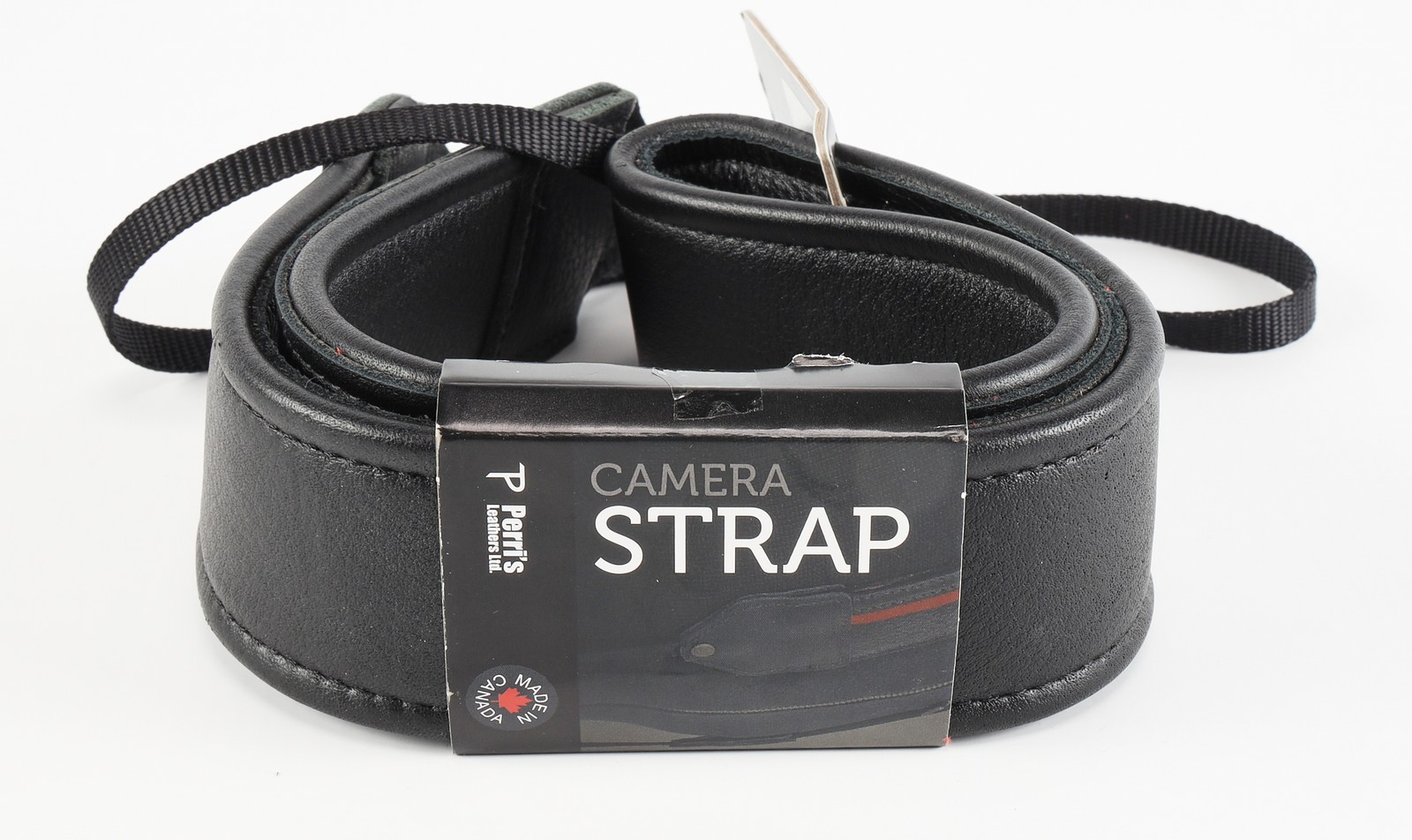 Perri\'s Leathers CSL-08 Thick Padded Leather Camera Strap, Black