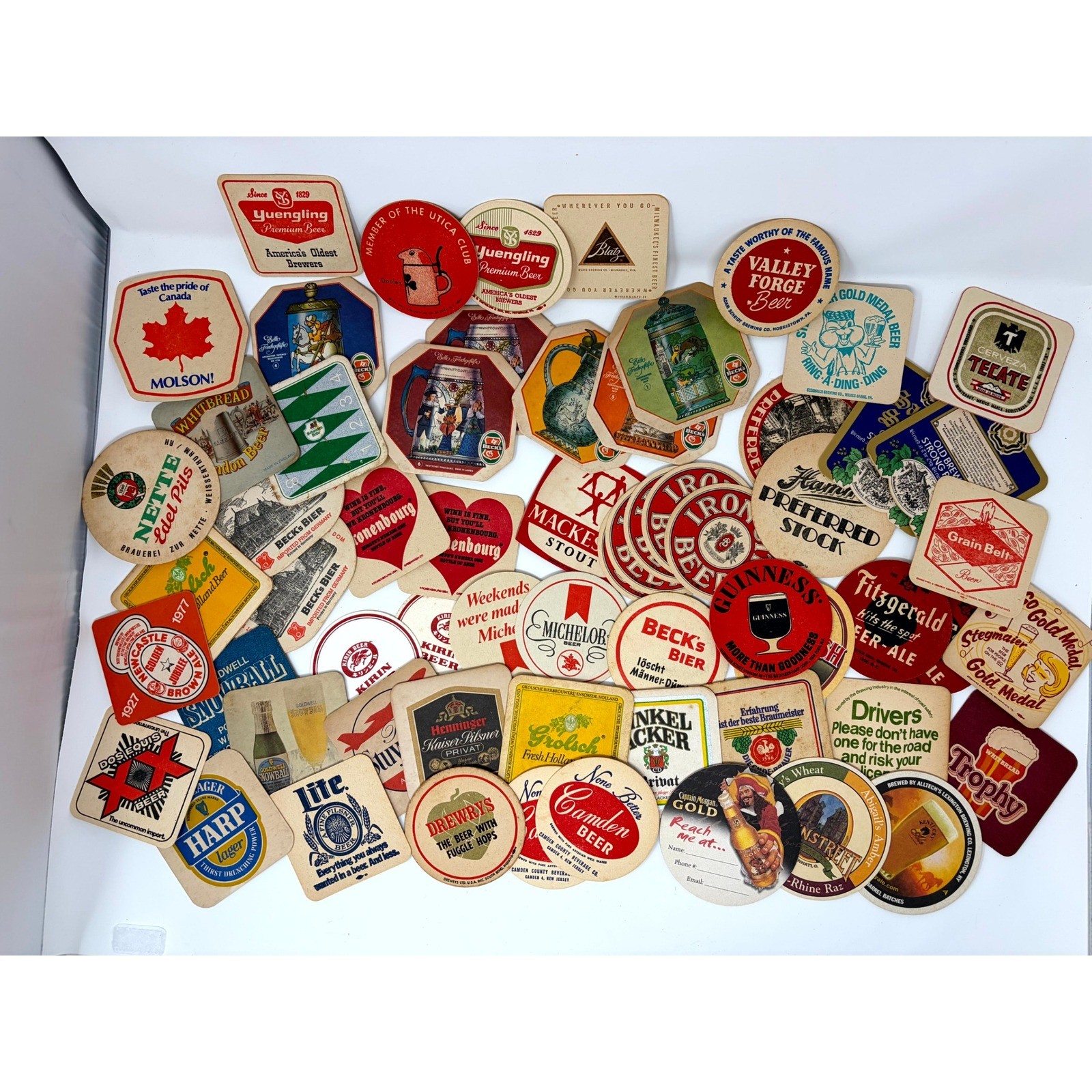 Lot of 50 Random Vintage Beer Coasters Mostly 1970s Mixed Breweriana Bar Decor Lot of 50 Random Vintage Beer Coasters Mostly 1970s Mixed Breweriana Bar Decor