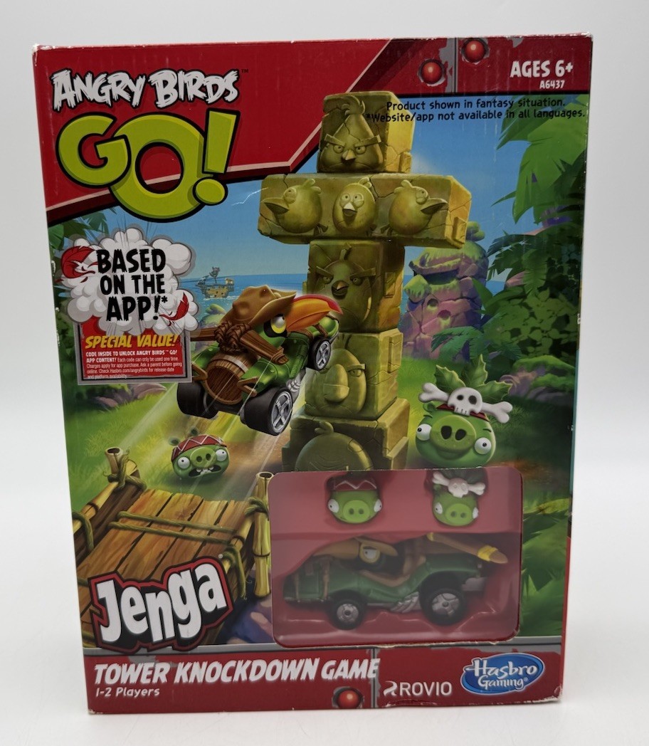 Angry Birds GO Jenga Tower Knockdown Game Hasbro Gaming ~ New