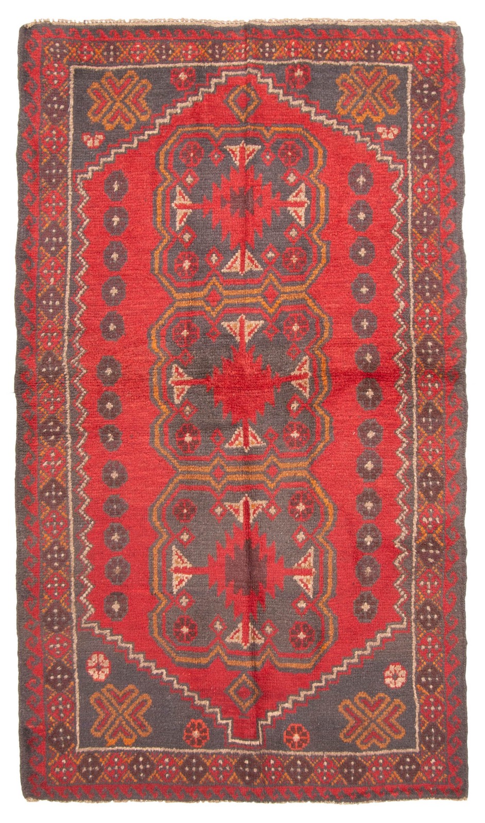 Traditional Vintage Hand-Knotted Area Rug 3\'6\