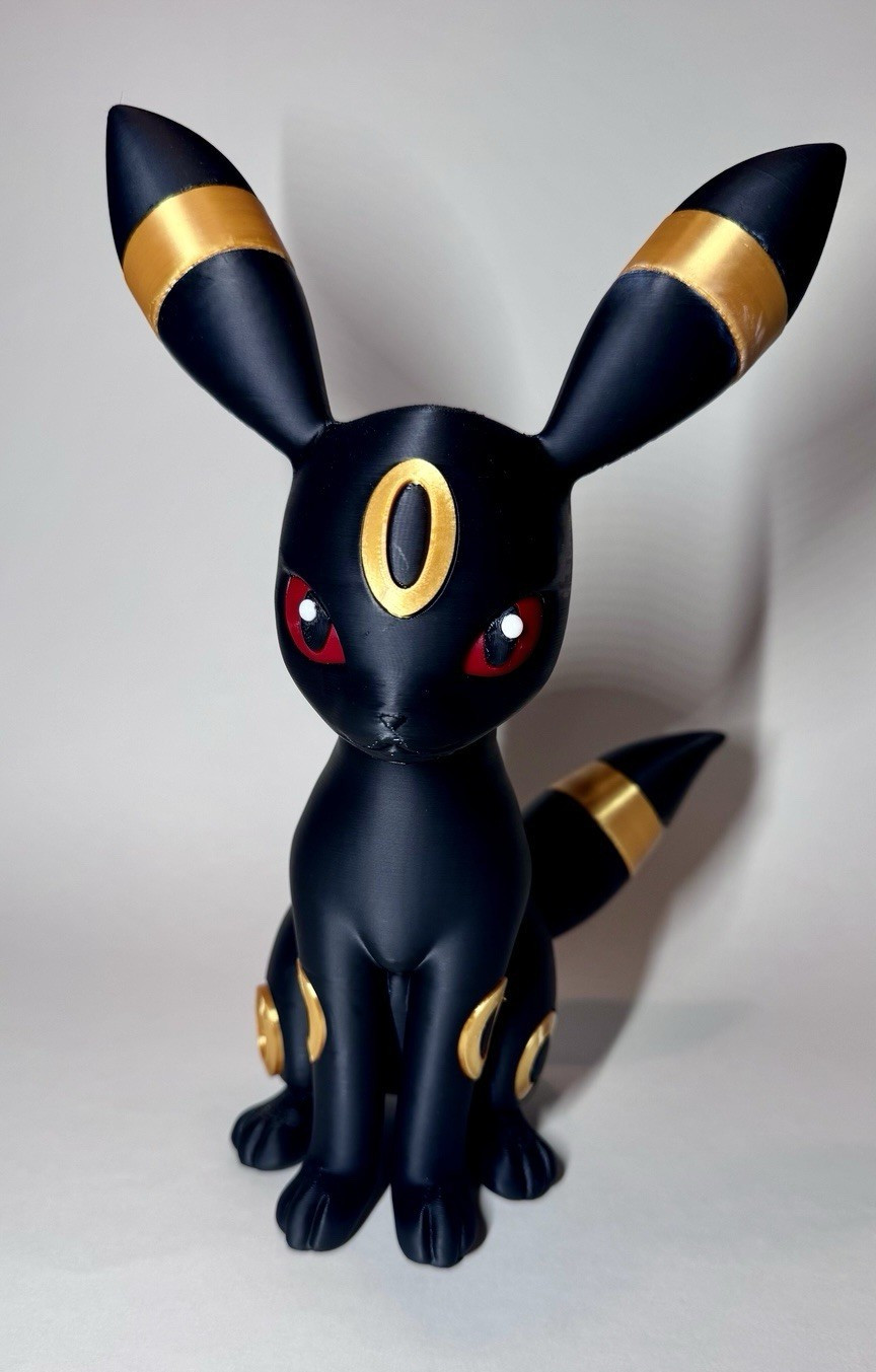 Umbreon Pokémon 3D Printed Collectible Statue | Handmade Display Figure |