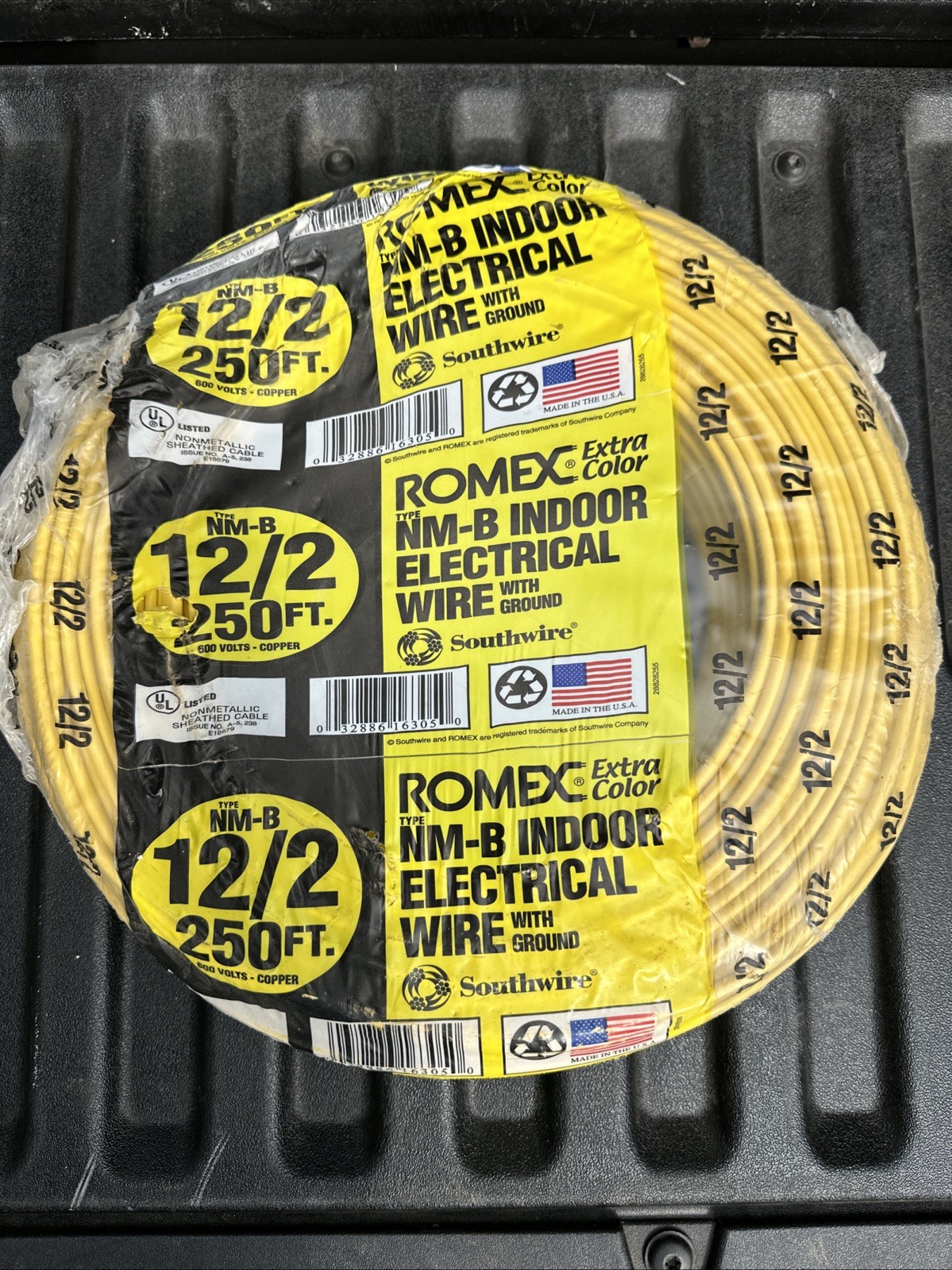 Southwire Romex SIMpull 12/2 NM-B W/Ground 250 FT Solid Copper Wire 20A 600V NEW Southwire Romex SIMpull 12/2 NM-B W/Ground 250 FT Solid Copper Wire 20A 600V NEW