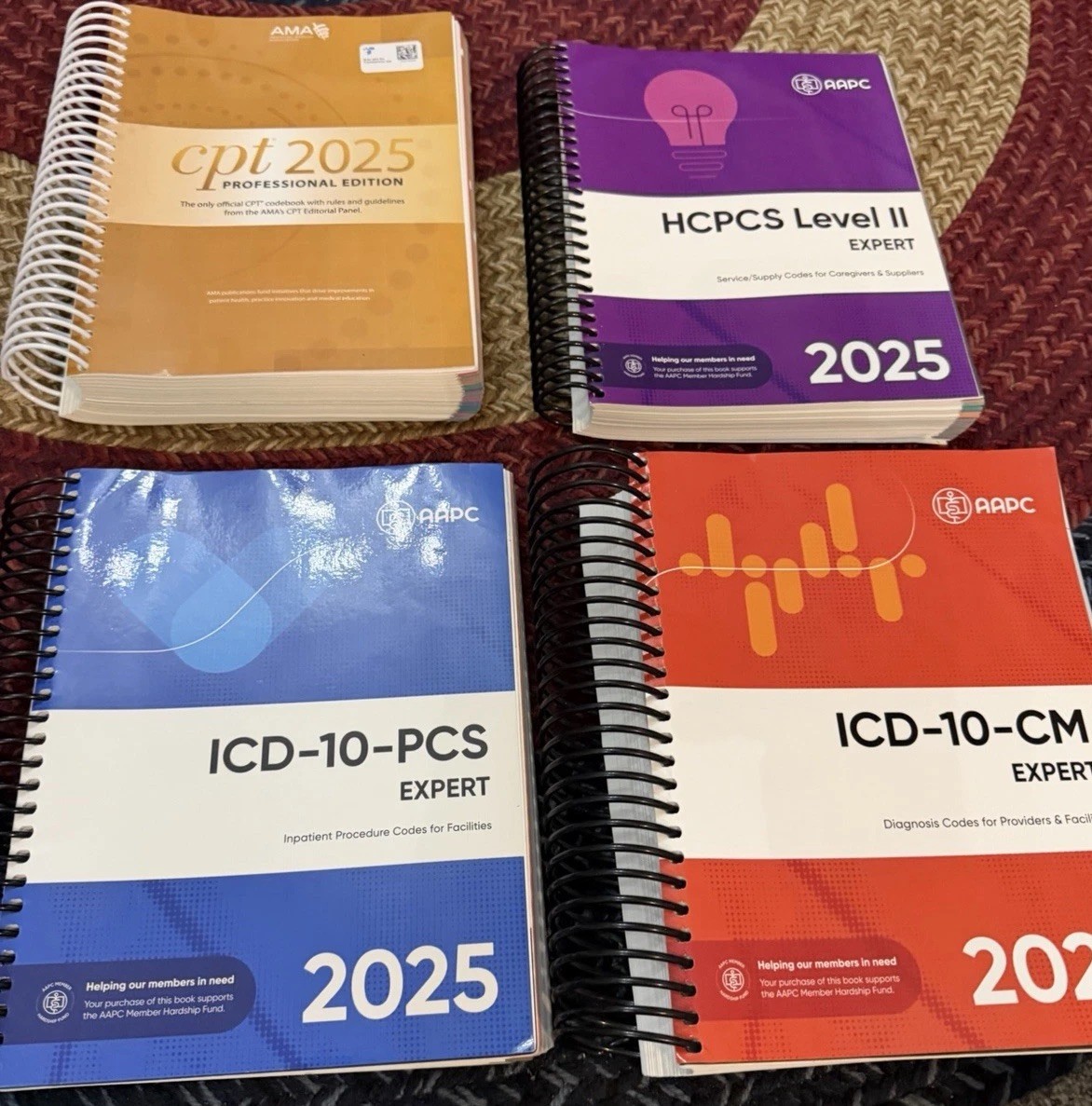 AMA CPT Book ICD-10 Code Book HCPCS Book ICD-10-PCS Complete Code Set 2025