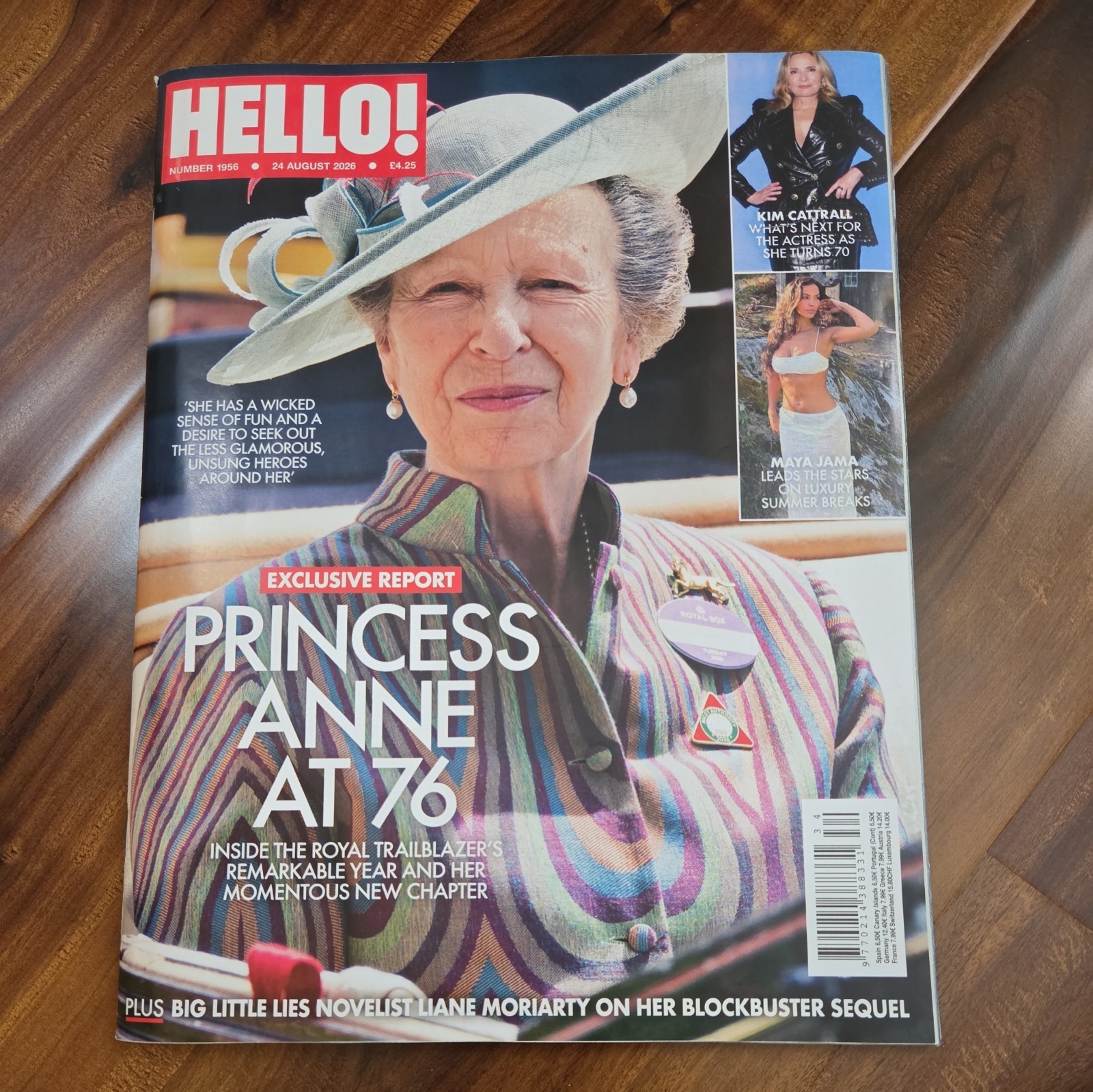 UK Hello Magazine 1956: Princess Anne, Zara Tindall, Kim Cattrall, Pamela Anders